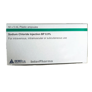 Sodium Chloride Saline 0.9% Injection 5ml Box of 50