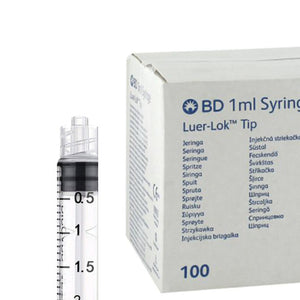 BD Syringe Luer Lock 1ml Box-100