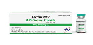 Preserved Sodium Chloride / Bacteriostatic Saline - CBC Pharm - 20ml