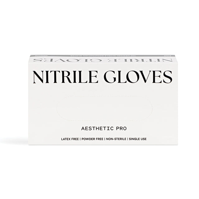 Black Nitrile Gloves By Aesthetic Pro 5.5g - Box of 100