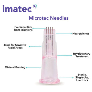 MicroTec Injector Needle 34G  x 1mm - Boxes of 10