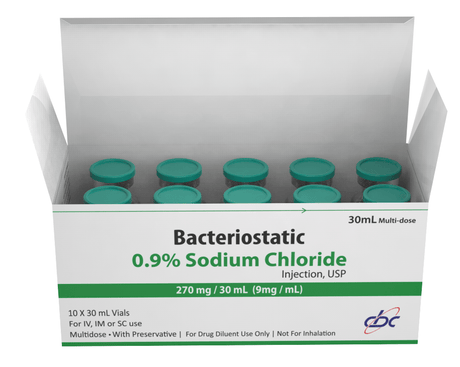 Preserved Sodium Chloride / Bacteriostatic Saline - CBC Pharm - 30ml