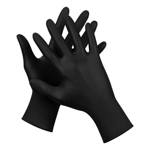 Black Nitrile Gloves By Aesthetic Pro 5.5g - Box of 100