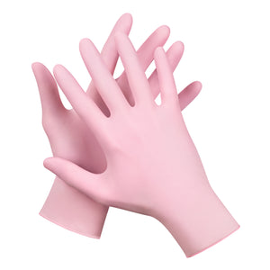 Pink Nitrile Gloves By Aesthetic Pro 3.5g - Box of 100