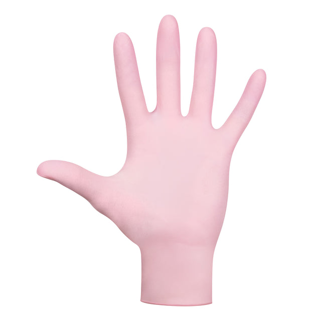 Pink Nitrile Gloves By Aesthetic Pro 3.5g - Box of 100