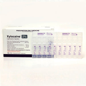 2% Xylocaine Plain Poly Amps SM -  50 x 5ml